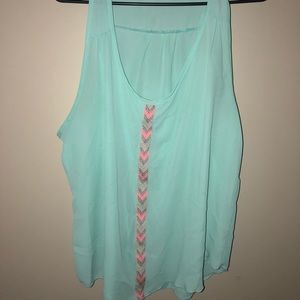 🔥Rue21 sheer tank top! Like new, size: XL